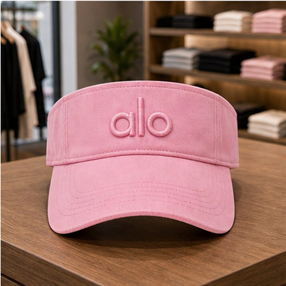 ALO Yoga Pink Workout Open Top Visor Hat NWT